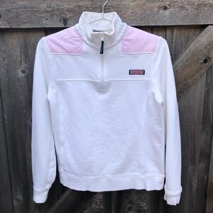 Vineyard Vines white and pink Pull-over